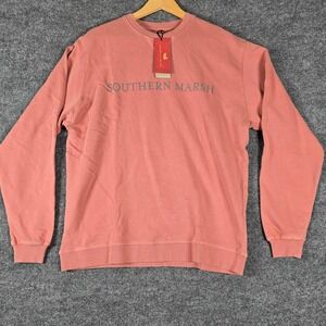 Southern‎ Marsh SeaWash Terracotta Crewneck Sweatshirt Mens Size XS